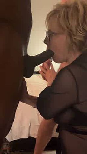 Wife at BBC gangbanging hotel room at mocha event ,