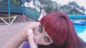 Blowjob in a Pool. POV