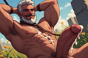Cum Covered Kinky Men Outside