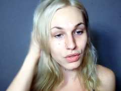 Blonde femboy masturbates on POVTS.com Cam