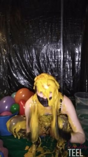 Naughty Jennifer gets WAM with Peanut Butter &amp; Thick Gunge - Part Two
