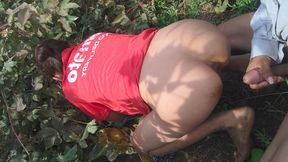 Sister-in-law outdoor Desi indian