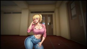 futanari muscle growth world [ femboy hentai game ] ep.1 small dick femboy dominated by muscular woman thug !