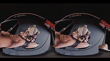 Spitroast Double Blowjob with Alexa Bliss dirty talking and using strapless strapon on Liv morgan (WWE 3D CGI render parody)