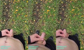 Cute 18 Teen Boy Can't Hold Pee and Desperately Moans while Peeing in Nature 4K