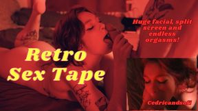Retro Cam Fun - Cedric and Sofi get experimental with an old camcorder, filming passionate sex with female POV and a big facial finish