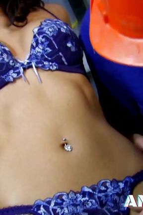 Small tits Lou Charmelle pussy fucking with big cock