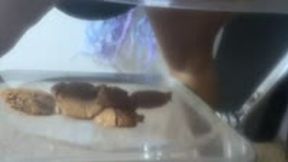 food and object crush - Muffin Mayhem: Goddess Butt Crush on Clear Chair, ass fetish, femdom, crush 4k