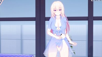 Big dicks and hentai babes make out by the pool in hot bikini action