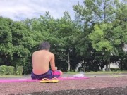Japanese college students having sex intercourse in a park near the Tokyo Olympics venue!【Big ass】