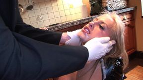 savannah gold gets fucked from behind in a latex french maids uniform