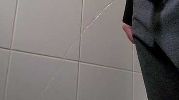 Morning piss in toilet