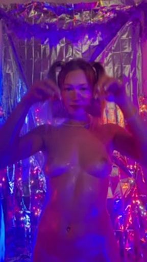 Rave Slut Roxy Strip Tease/Dance :)