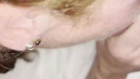 Blond bombshell rides massive white cock at hotel party