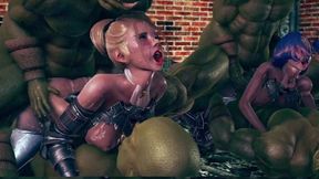 Female Knight Lose To Monster Ork - Episode,26 Sorry, Fixed!