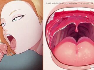 Android 18 Gears Deep - The Perfect Blow job-job of Android 18