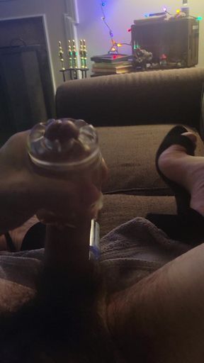 Jacking off Second Time Today with Vibrator in My Ass