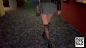 Fuck in Cinema with perfect boobs girl - Tonny and Mia
