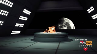 Super sexy 3d dickgirl fucks a horny blonde in the space station