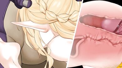 Two elf girls became lustful sluts after being gangbanged by goblins.