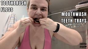 Toothbrush Floss Mouthwash Teeth Trays MP4