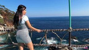 natural saggy tits latina beach suprised with anal sex by old german tourist at first date