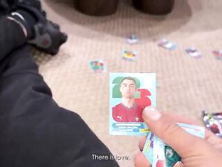 trade World Cup stickers with my stepbrother for my moist snatch - Iris Rodriguez & Danner Mendez