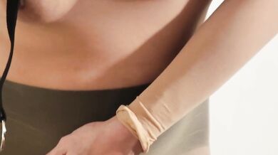 Milf pantyhose busted see through nylon big tits nipple play