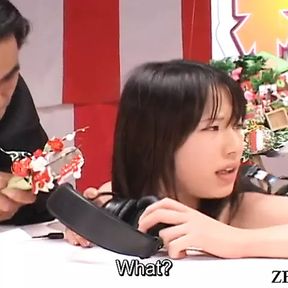 Crazy Japanese game show mini farm blowjob Subtitles