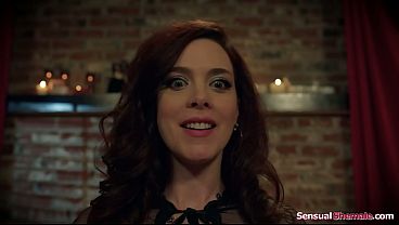 Witch summoned two busty shemale succubi