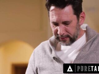 PURE TABOO Leashed Aria Sloane Get to OBEY Corporalist Pervert Stepdad To Get What She Wishes