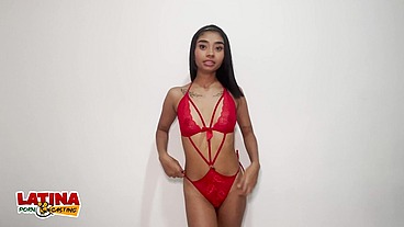 Carol Tiny - Tiny 18 Year Old Latina Gets Her First BWC For Latina Casting And A Huge Creampie In Her Pussy