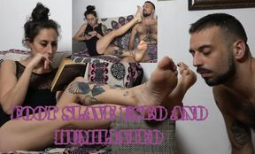 FOOT SLAVE USED AND HUMILIATED