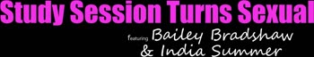 India Summer & Bailey Bradshaw Savor Tutor's Stiff Stud in Steamy Step Fantasy