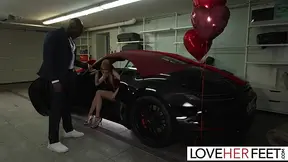 Hot redhead Lilly Mays gets worshipped and drilled