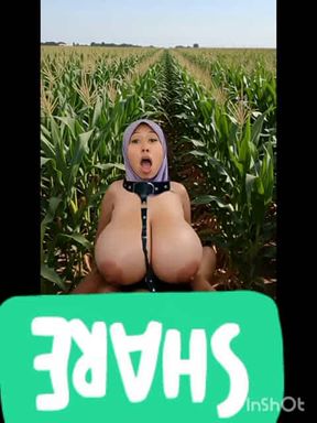 Ajak istri ngentot saat tanam jagung