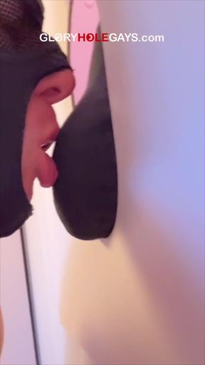 Young Gay Guy at the Gloryhole - Over One Hour of Nonstop Action