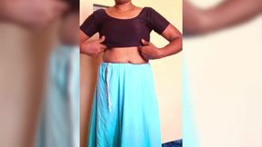 Ammu Dress Change Nighty to Saree Big Tits Ammus Boobs Show