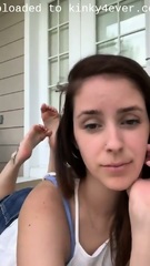 Pretty Amateur Girl Exposing Her Hot Feet And Wiggling Her Toes Outsid  Kinky4Ever