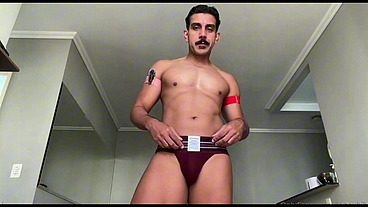 Sexy Try on Haul - underwear collection - red jockstrap