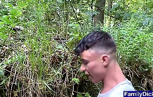 Cute teen and his gay stepuncle get cleaned up together