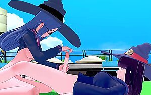 FUTA LITTLE WITCH ACADEMIA ATSUKO KAGARI X URSULA CALLISTIS 3D HENTAI