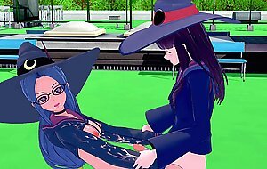 FUTA LITTLE WITCH ACADEMIA ATSUKO KAGARI X URSULA CALLISTIS 3D HENTAI