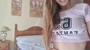 desperate for my girlfriend to come back I rub my pussy