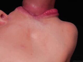 The most Sensual BLOWJOB with mouth, tongue and lips - Amazing cumshot