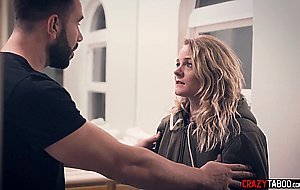Blonde homeless teen gets her hairy pussy fingered hard