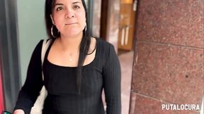 PutaLocura - Torbe pilla a la gordita t&iacute_mida Salom&eacute_ para ser modelo y se la folla en un hotel.