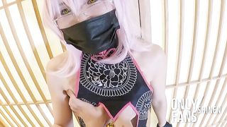 FGO Japanese sundress Cosplayer, she boinked by bang-out pal, Tamamo vitch koyanskaya Part.1