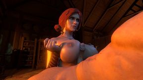 titjob with triss in pov - witcher parody