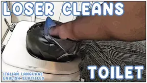 Loser Cleans Toilet - Large preview - English subtitles